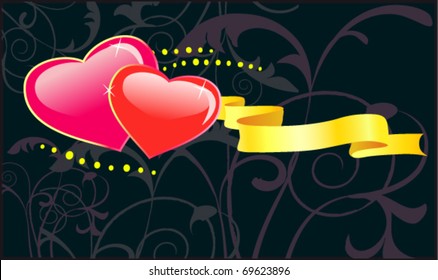 Valentines day background with heart