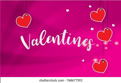 Valentines day background with heart
