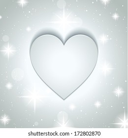 Valentines day background with heart design 