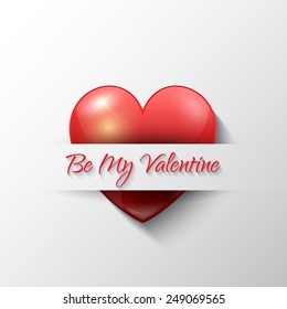 Valentine's Day background with heart design