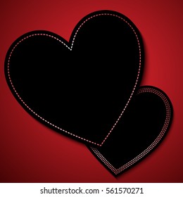 Valentine's Day background with heart design