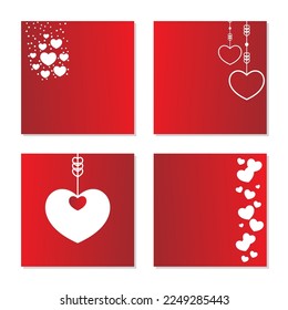 valentines day background, with heart icon for greeting card,