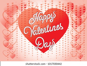 Valentines day  background with  heart pattern. Vector illustration. Wallpaper, flyers, invitation, posters, brochure, banners.