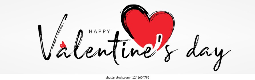 Valentines day background with  heart pattern and typography of happy valentines day text . Vector illustration. Wallpaper, flyers, invitation, posters, brochure, banners.

