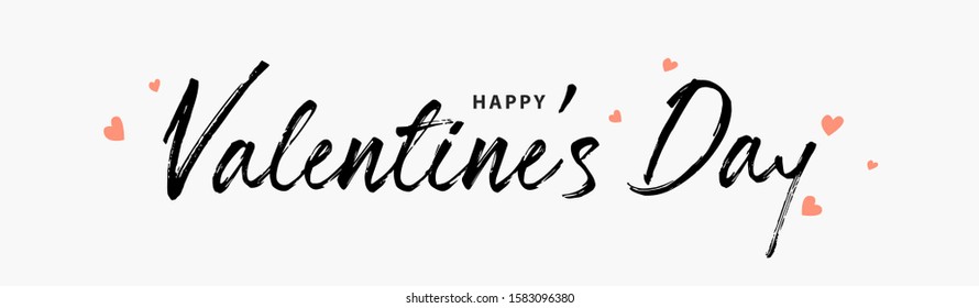Valentines day background with heart pattern and typography of happy valentines day text . Vector illustration. Wallpaper, flyers, invitation, posters, brochure, banners.