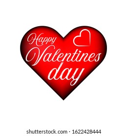 Valentines day background with heart pattern and typography of happy valentines day text . Vector illustration. Wallpaper, flyers, invitation, posters, brochure, banners.