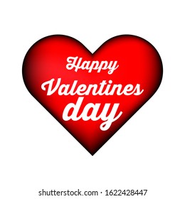Valentines day background with heart pattern and typography of happy valentines day text . Vector illustration. Wallpaper, flyers, invitation, posters, brochure, banners.