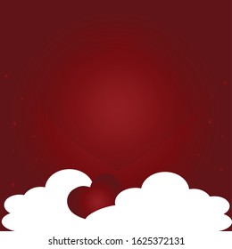 Valentines day background with heart pattern. Vector illustration. Wallpaper, flyers, invitation, posters, brochure, banners.