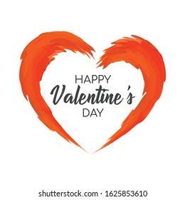 Valentines day background with heart pattern and typography of happy valentines day text . Vector illustration. Wallpaper, flyers, invitation, posters, brochure, banners.