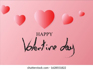 Valentines day background with heart pattern