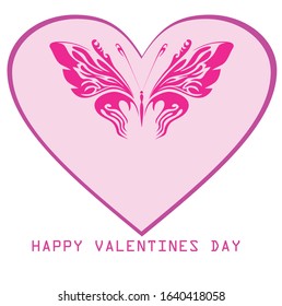Valentines day background with heart pattern and typography of happy valentines day text . Vector illustration. Wallpaper, flyers, invitation, posters, brochure, banners. 