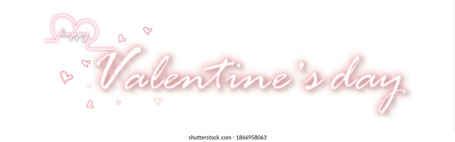 Valentines day background with heart pattern and typography of happy valentines day text . Vector illustration. Wallpaper, flyers, invitation, posters, brochure, banners.