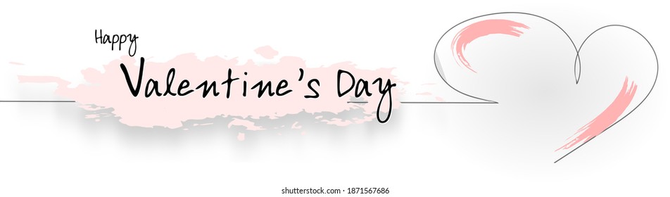 Valentines day background with heart pattern and typography of happy valentines day text . Vector illustration. Wallpaper, flyers, invitation, posters, brochure, banners.