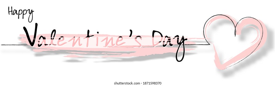 Valentines day background with heart pattern and typography of happy valentines day text . Vector illustration. Wallpaper, flyers, invitation, posters, brochure, banners.