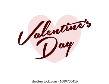 Valentines day background with heart pattern and typography of happy valentines day text . Vector illustration. Wallpaper, flyers, invitation, posters, brochure, banners.