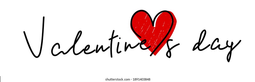 Valentines day background with heart pattern and typography of happy valentines day text . Vector