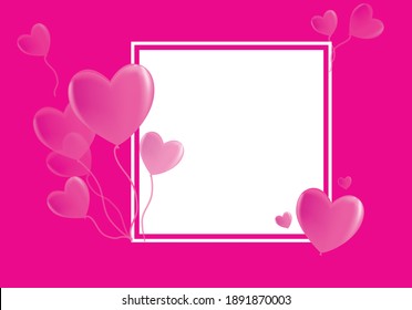 Valentines day background with heart pattern and typography of happy valentines day text . Vector illustration.