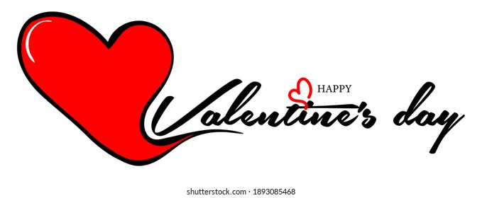 Valentines day background with heart pattern and typography of happy valentines day text . Vector illustration. Wallpaper, flyers, invitation, posters, brochure, banners.