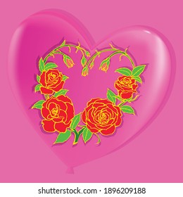 Valentines day background with heart pattern and typography of happy valentines day text . Vector illustration.