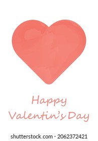 Valentines Day background with heart pattern and typography Happy Valentines Day text. Vector illustration. Wallpaper, cards, flyers, invitations, posters, brochures, banners.