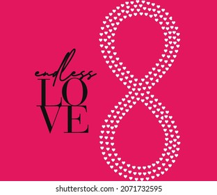 Valentines day background with heart pattern and typography of happy valentines day text. Vector illustration. Wallpaper, flyers, invitation, posters, brochure, banners.