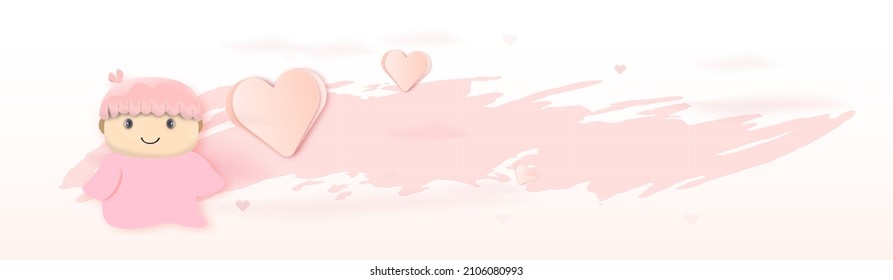 Valentines day background with heart pattern and typography of happy valentines day text . Vector illustration. Wallpaper, flyers, invitation, posters, brochure, banners.