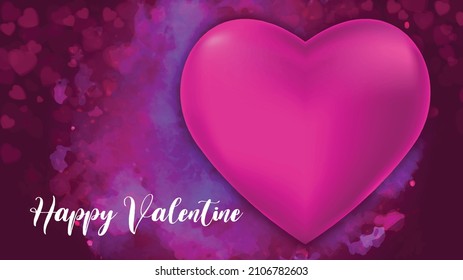 Antecedentes del día de San Valentín con patrón cardíaco y tipografía de feliz día de San Valentín texto . Imagen de alta resolución. Papel de escritorio, volantes, invitación, carteles, folleto, pancartas.