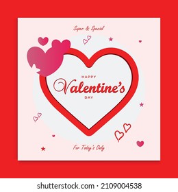 Valentines day background with heart pattern and typography of happy valentines day text . Vector illustration. Wallpaper, flyers, invitation, posters, brochure, banners. or social media post