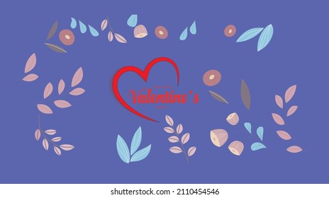 Valentines day background with heart pattern and typography of happy valentines day text . Vector illustration. Wallpaper, flyers, invitation, posters, brochure, banner