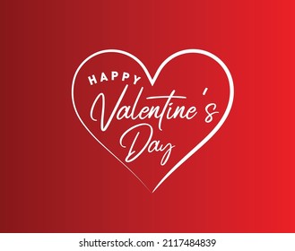 Valentines day background with heart pattern and typography of happy valentines day text vector illustration.