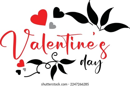 Valentine's day background with heart pattern and happy typography valentines day text. Vector illustration. Wallpapers, flyers, invitations, posters, flyers, banners.