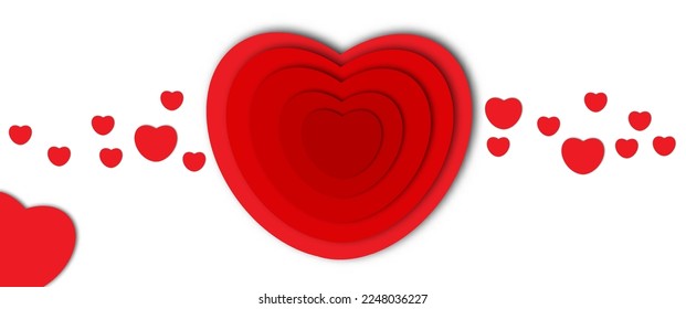 Valentines day background with heart pattern. Vector illustration. Wallpaper, flyers, invitation, posters, brochure, banners.