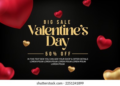 Valentines day background with heart pattern and typography of happy valentines day text . Vector illustration. Wallpaper, flyers, invitation, posters, brochure, banners.