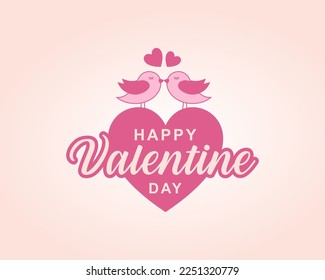 Valentines day background with heart pattern and typography of happy valentines day text . Vector illustration. Wallpaper, flyers, invitation, posters, brochure, banners.