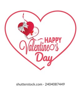 Valentines day background with heart pattern and typography of happy valentines day text . Vector illustration. Wallpaper, flyers, invitation, posters, brochure, banners.