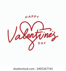 Valentines day background with heart pattern and typography of happy valentines day text