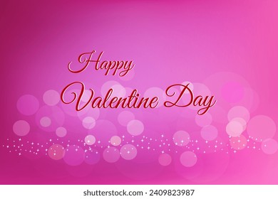 Valentines day background with heart pattern and typography of happy valentines day text .