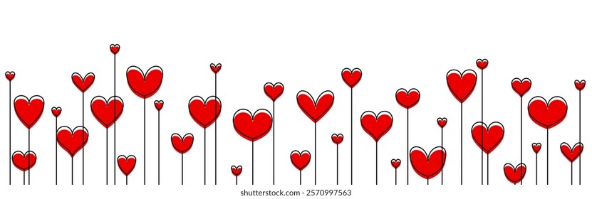 Valentine's Day background, heart pattern