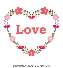 Valentines day background with heart pattern and roses. Vector vintage sketches hand drawn Illustration. Can be used as a greeting card, flyer, invitation, poster, banner.