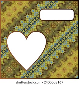 Valentine's day background with heart and place for your text
