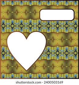 Valentine's day background with heart and place for your text
