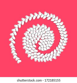 Valentines Day background with heart shape. 