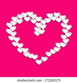 Valentines Day background with heart shape. 
