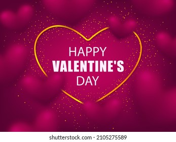 Antecedentes del día de San Valentín. Forma cardíaca. Marco vectorial
