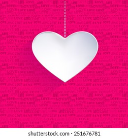 Valentines Day background with heart shape. 