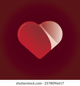 Valentine's day background with heart shape. Happy Valentine's day elegant background design