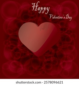 Valentine's day background with heart shape. Happy Valentine's day elegant background design