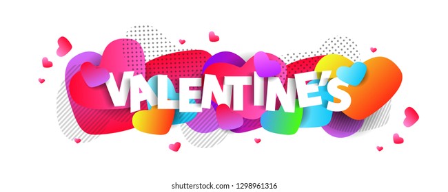 Valentines day background with Heart Shaped. Vector illustration.banners.Wallpaper.flyers, invitation, posters, brochure.