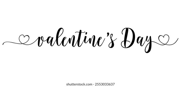 Valentines day background with heart and typography of happy valentines day text .