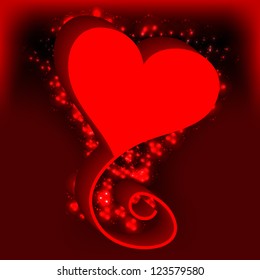 Valentine's day background with hearts